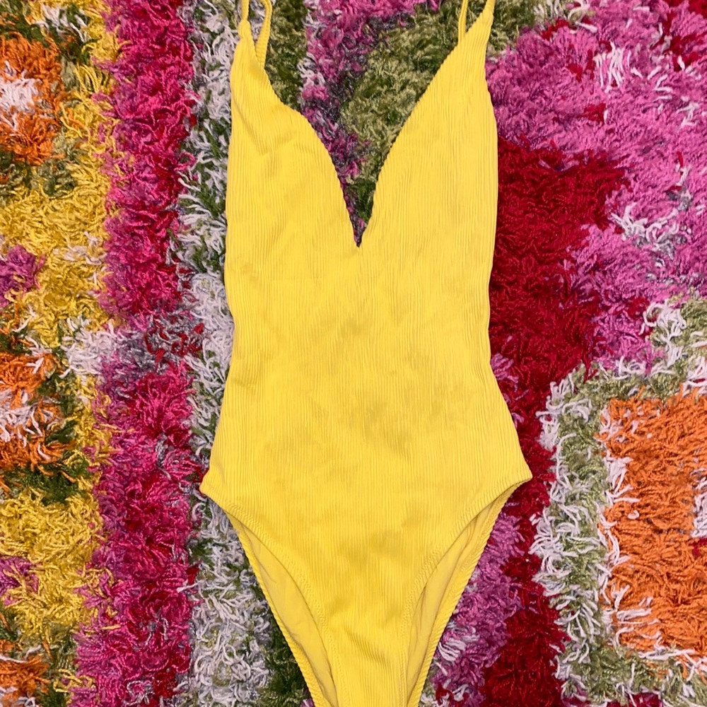 Top shop yellow one piece